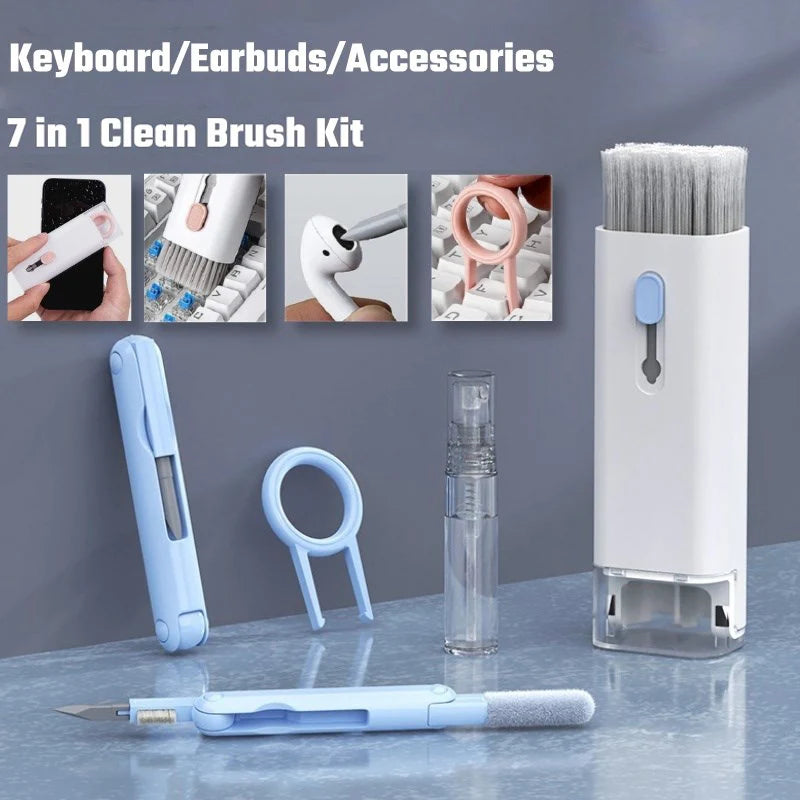Conjunto de Ferramentas de Limpeza, Escova, Caneta Limpeza, Câmera Digital, Fone De Ouvido, Celular, Laptop, Teclado, Airpods Pro, 20 in, 1 in, 7 in